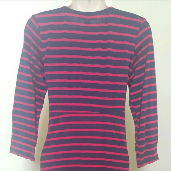 Women red/blue motherhood MATERNITY dress Size s - Picture 5 of 7